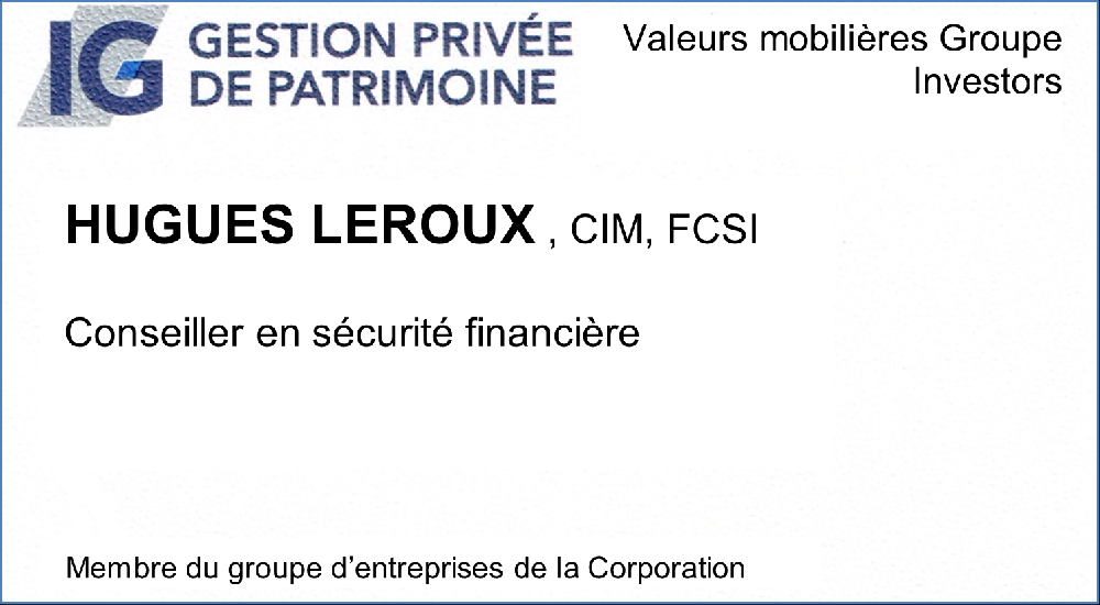 Hugues Leroux, gestion privée du patrimoine